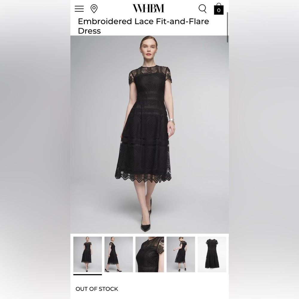 White House Black Market Black Sheath Midi Dress, Worn Once, size 2